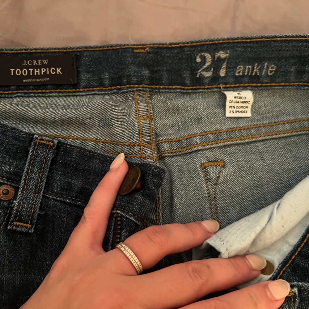 J crew toothpick denim